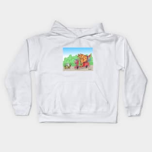 Puss and Scoot. Kids Hoodie